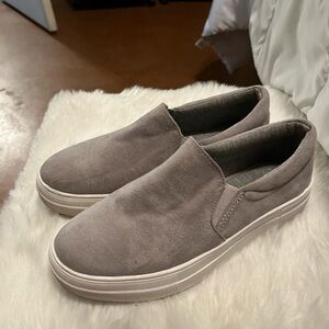 SODA Grey Slip on Sneakers Size 6.5
